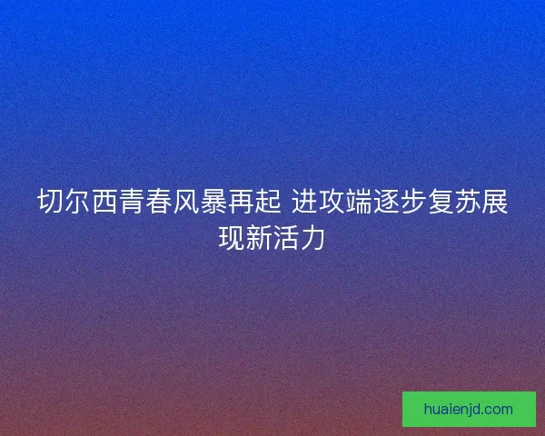 切尔西青春风暴再起 进攻端逐步复苏展现新活力 切尔西青春风暴再起 进攻端逐步复苏展现新活力